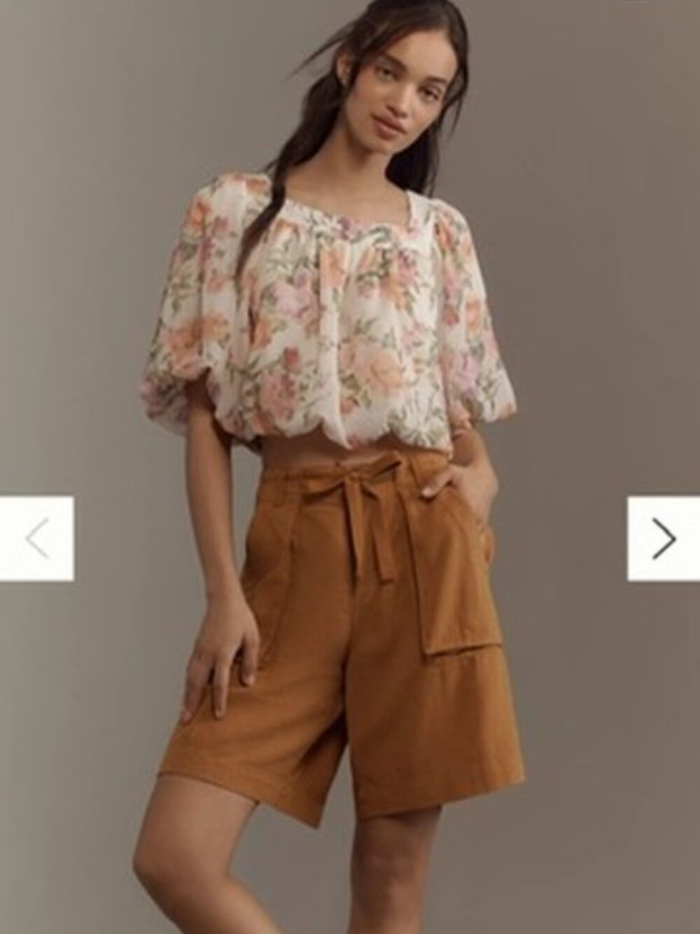 Anthropologie Pilcro Linen blend Beach Shorts Size 6